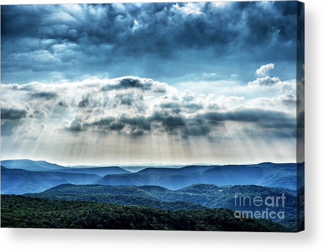 Spring Acrylic Print featuring the photograph Light Rains Down by Thomas R Fletcher