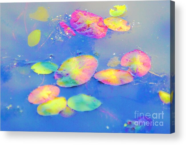 Lilly Pads Acrylic Print featuring the photograph Lighten up by Merle Grenz