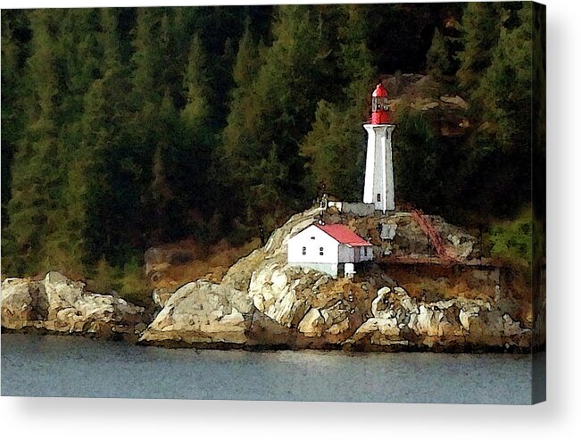 Lighthouse Acrylic Print featuring the photograph Lighthouse Dream by Ted Keller