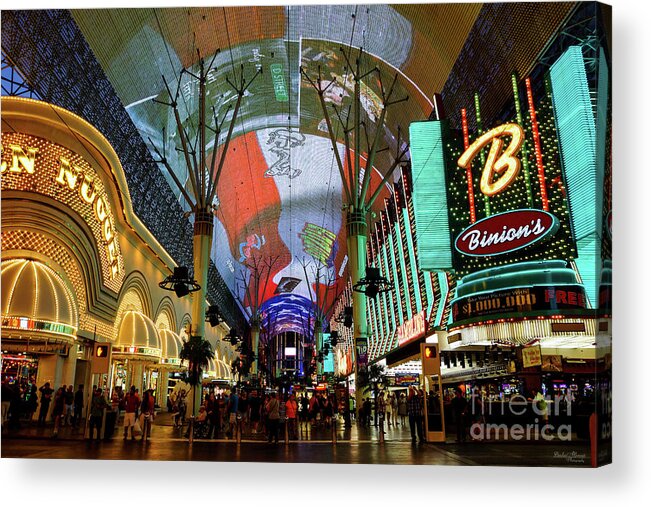 Las Vegas Acrylic Print featuring the photograph Lights Of Fremont Street by Jennifer White