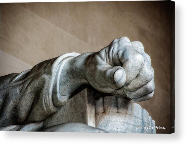 Hand Acrylic Print featuring the photograph Lincoln's Left Hand by Christopher Holmes