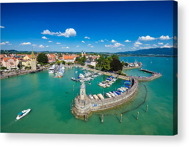 Lindau Acrylic Print featuring the photograph Lindau Bodensee Lake Constance Germany by Matthias Hauser