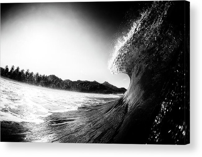 Surfing Acrylic Print featuring the photograph lip by Nik West
