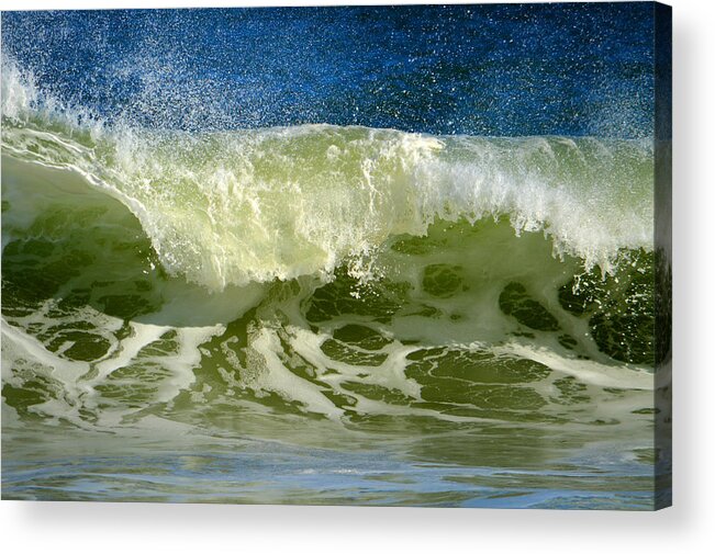 Ocean Acrylic Print featuring the photograph Liquid Thunder by Dianne Cowen Cape Cod Photography