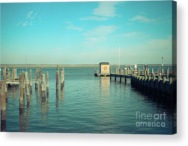 Dock Acrylic Print featuring the photograph Little Boat House on the River by Colleen Kammerer