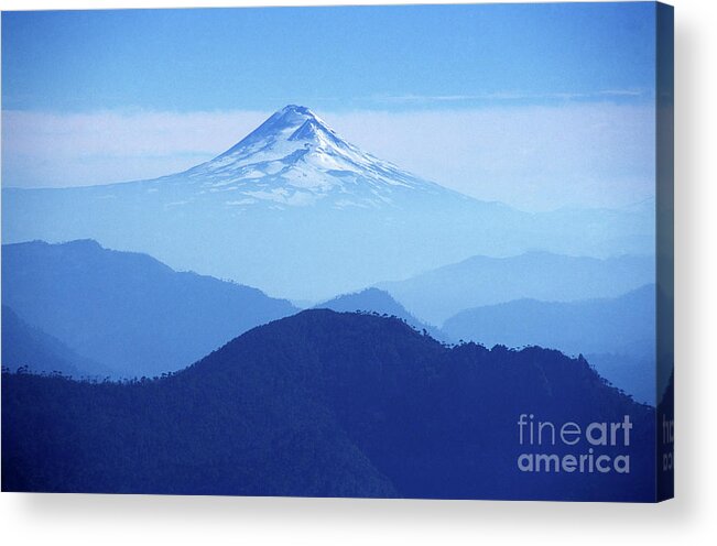 Chile Acrylic Print featuring the photograph Llaima volcano Chile by James Brunker