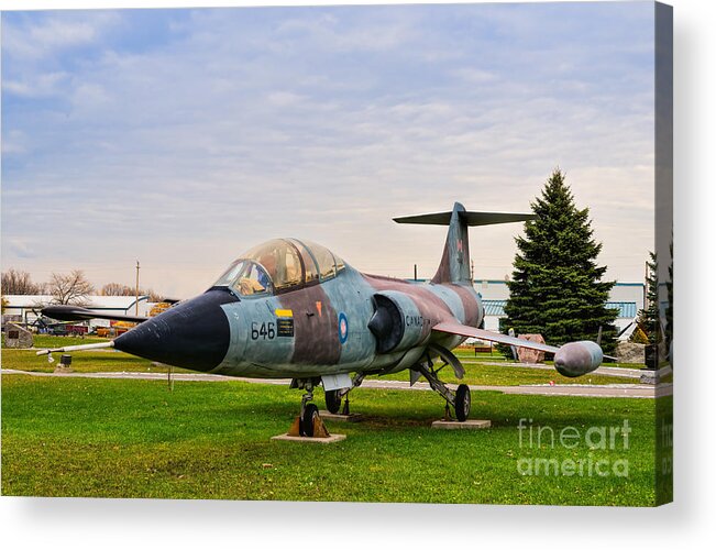 Aircraft Acrylic Print featuring the photograph Lockheed Starfighter CF-104 by Les Palenik