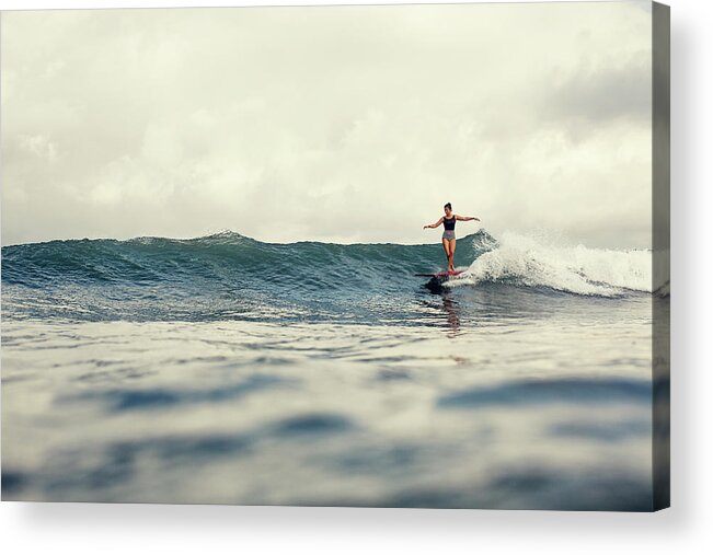 Surfing Acrylic Print featuring the photograph Lola by Nik West