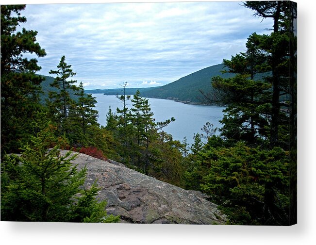 Acadia National Park Acrylic Print featuring the photograph Long Pond by Paul Mangold