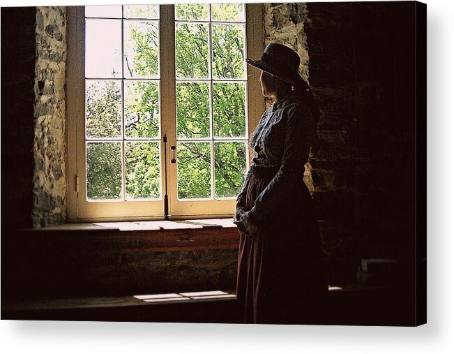 Solitude Acrylic Print featuring the photograph Looking out of the window by Tatiana Travelways