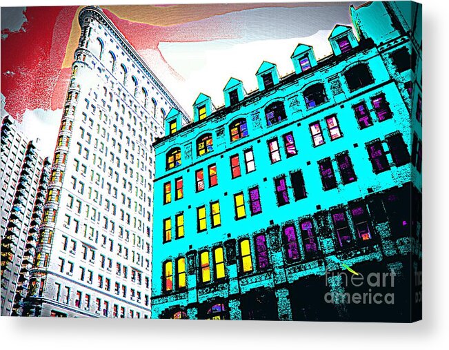 Building Acrylic Print featuring the photograph Looking Up by Julie Lueders 