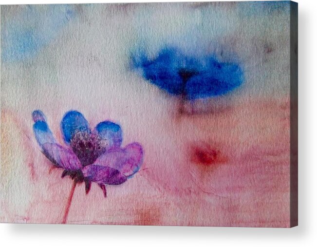 Wildflowers Acrylic Print featuring the painting Lost in Summer by Cara Frafjord