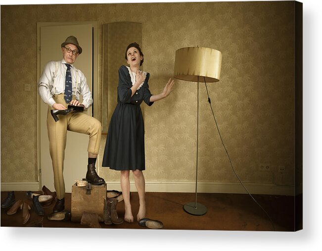 Humour Acrylic Print featuring the photograph Love And Marriage I by Christine Von Diepenbroek