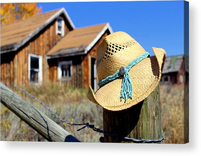 Cowgirl Acrylic Print featuring the photograph Love Like A Cowgirl by Fiona Kennard