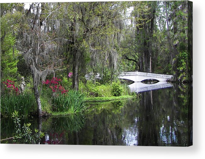 Pond Acrylic Print featuring the photograph Low Country Springtime by Jerry Griffin