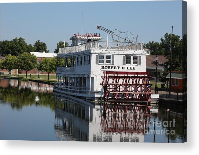 Boat Acrylic Print featuring the photograph Lowell show boat by Robert Pearson