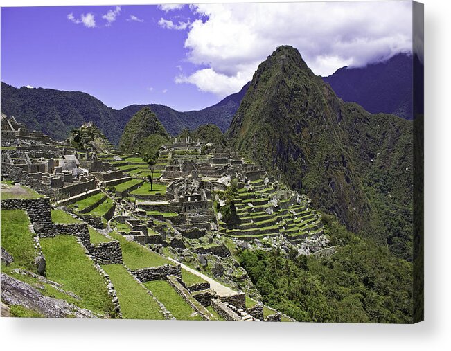 Machu Picchu Acrylic Print featuring the photograph Machu Picchu by Mark Harrington