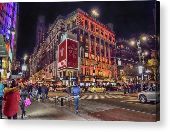 Macys Acrylic Print featuring the photograph Macy's of New York by Dyle Warren