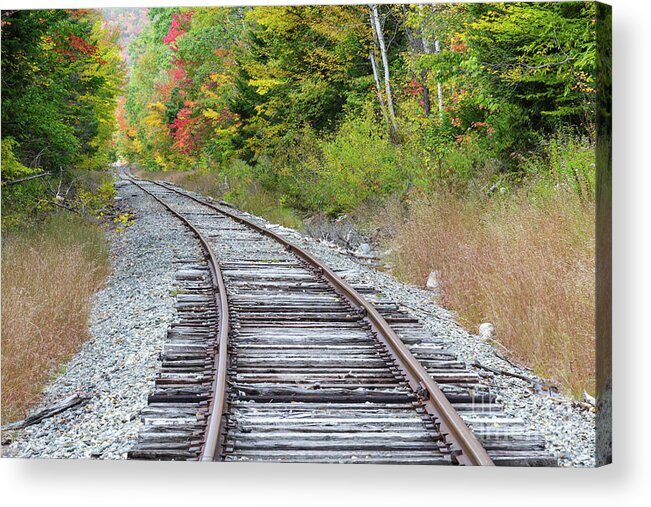 19th Century Railroad Acrylic Print featuring the photograph Maine Central Railroad - Carroll, New Hampshire by Erin Paul Donovan