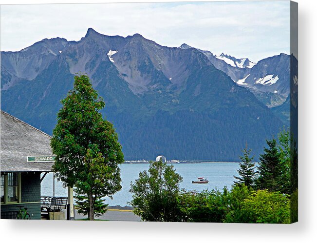 Majestic Acrylic Print featuring the photograph Majestic Seward View by Robert Meyers-Lussier