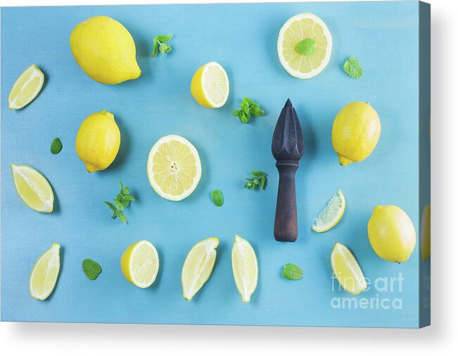 Lemon Acrylic Print featuring the photograph Making Lemonade by Anastasy Yarmolovich
