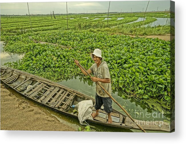Landscape Acrylic Print featuring the photograph Man of daily life by Arik S Mintorogo