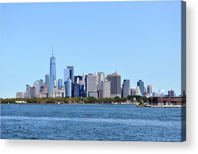 Manhattan Acrylic Print featuring the photograph Manhattan Skyline 1 by Nina Kindred