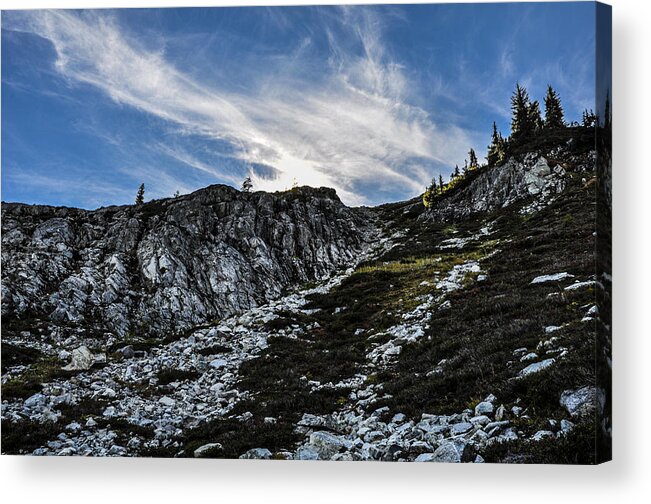 Footpath Acrylic Print featuring the photograph Maple Pass Loop Rocks by Pelo Blanco Photo