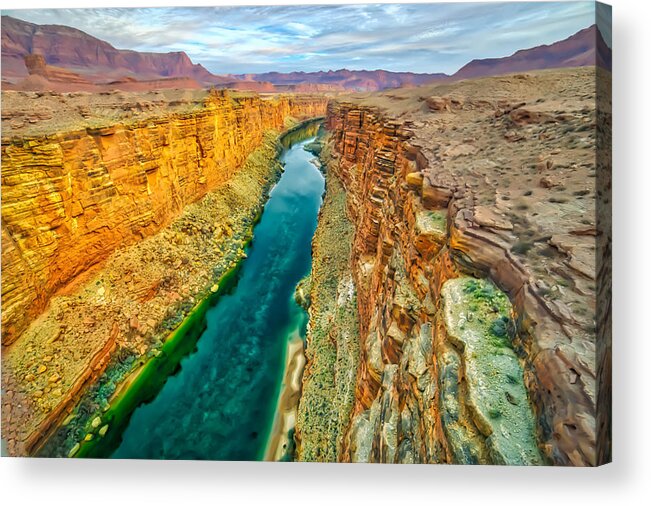 River Acrylic Print featuring the photograph Marble Canyon by Ches Black