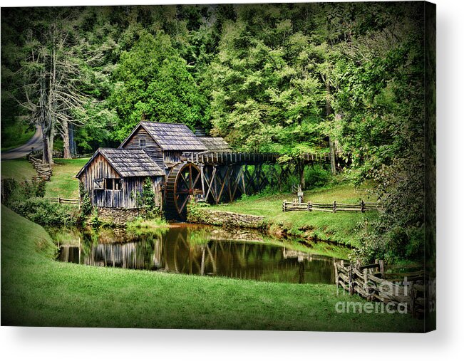 Paul Ward Acrylic Print featuring the photograph Marby Mill Landscape by Paul Ward
