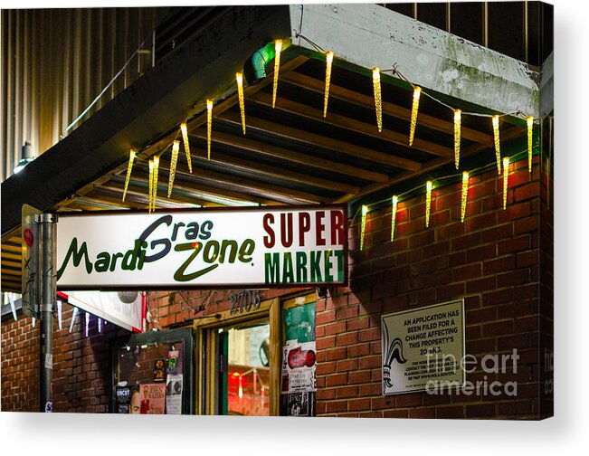 Mardi Gras Acrylic Print featuring the photograph Mardi Gras Zone - New Orleans by Kathleen K Parker