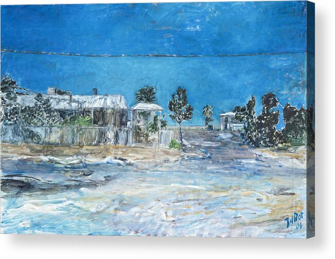 Australia Acrylic Print featuring the painting Marree Village by Joan De Bot