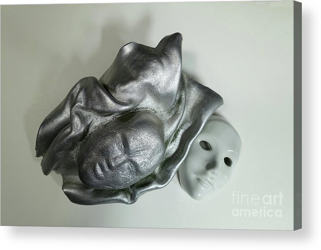 Masken Acrylic Print featuring the photograph Masks - Who are you? by Eva-Maria Di Bella