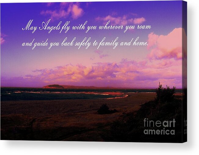 May Angels Fly With You Acrylic Print featuring the photograph May Angels Fly With You by Barbara A Griffin