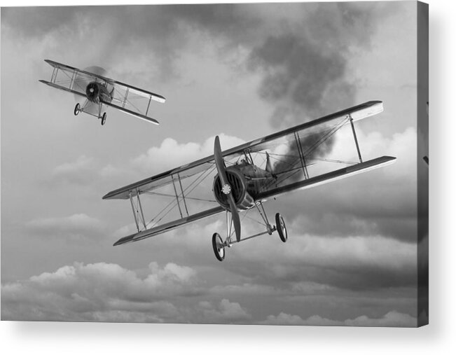 Aviation Acrylic Print featuring the photograph Mayday - Spad XIII by Gill Billington