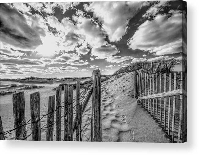 Provincetown Acrylic Print featuring the photograph Meeting The Clouds by Mary Clough