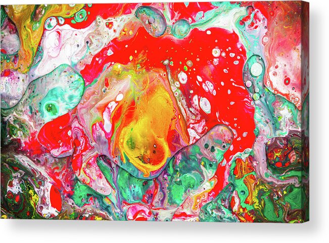 Art Acrylic Print featuring the painting Melting Winter Away - Colorful Abstract Prints by Modern Abstract