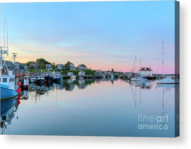 Clarence Holmes Acrylic Print featuring the photograph Menemsha Basin Morning Twilight V by Clarence Holmes