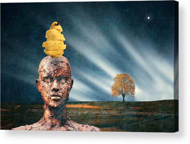 Mentally Balanced Acrylic Print featuring the digital art Mentally Balanced by Ally White