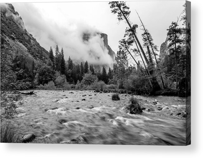 Yosemite Acrylic Print featuring the photograph Merced RIver by Mike Ronnebeck