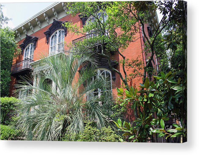 Mercer Williams House Acrylic Print featuring the photograph Mercer Williams House-Savannah GA by Suzanne Gaff