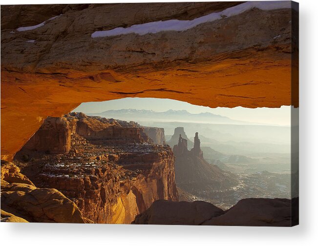  Acrylic Print featuring the photograph Mesa and Washer Woman Arches by TM Schultze