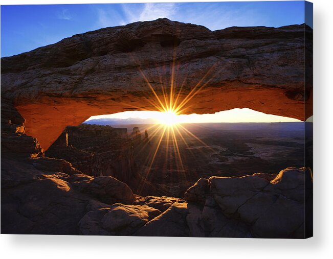 Mesa Sunrise Acrylic Print featuring the photograph Mesa Sunrise by Chad Dutson