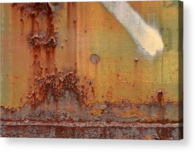 Rust Acrylic Print featuring the photograph Meteor by Kreddible Trout