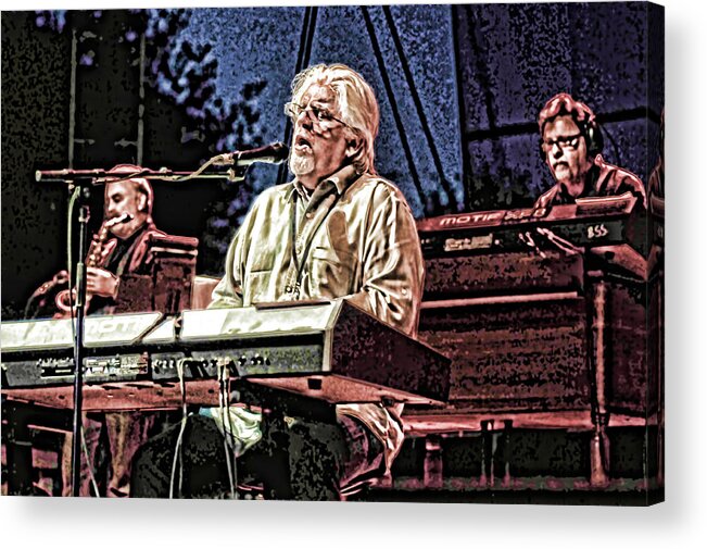 Michael Mcdonald Acrylic Print featuring the photograph Michael McDonald and Band by Ginger Wakem