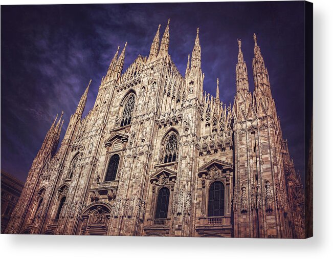 Milan Acrylic Print featuring the photograph Milan Duomo by Carol Japp