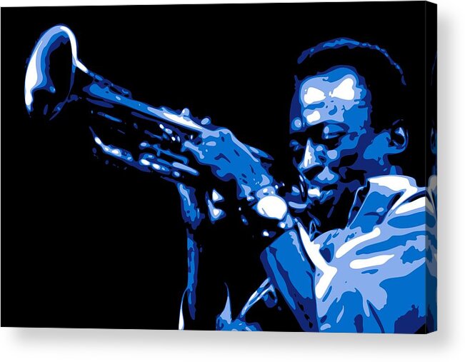 Miles Davis Acrylic Print featuring the digital art Miles Davis by DB Artist