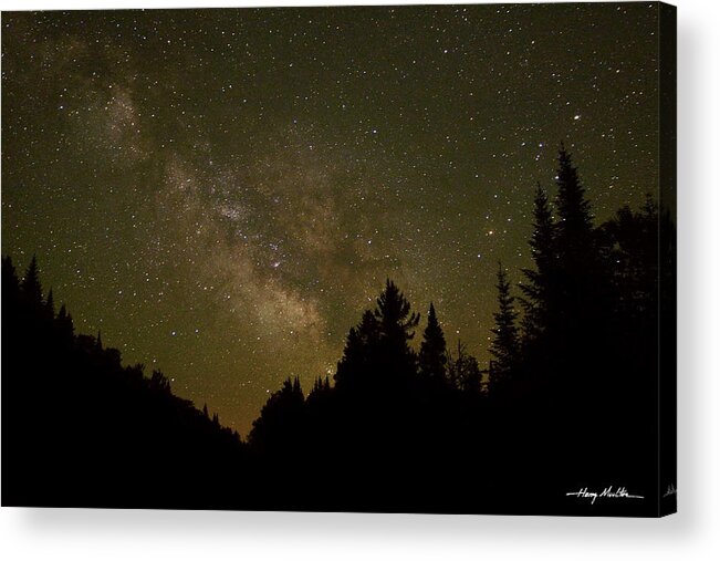 Night Sky Acrylic Print featuring the photograph Milky Way In The Whites by Harry Moulton