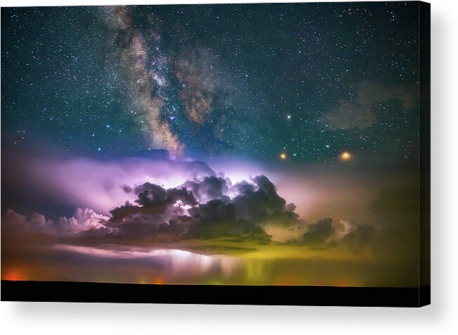 Milky Way Acrylic Print featuring the photograph Milky Way Monsoon by Darren White