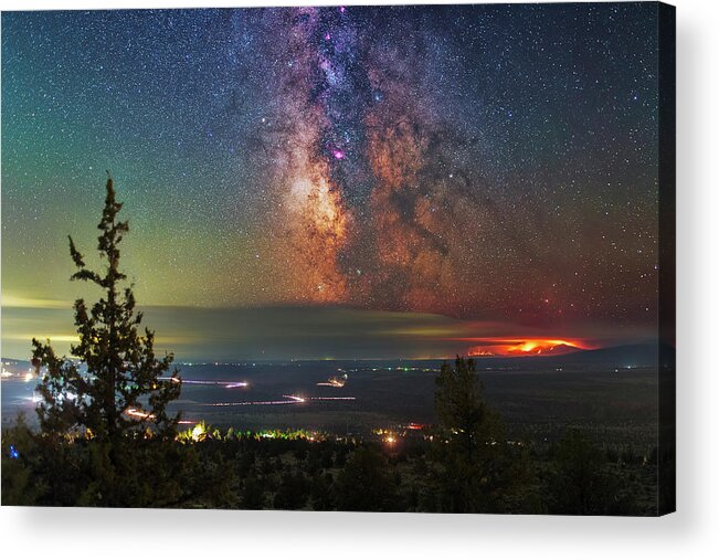 Astronomy Acrylic Print featuring the photograph Milli Fire by Ralf Rohner